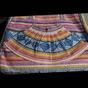 Handmade multi color tote bag